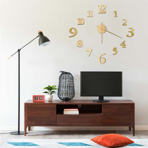 3D-Wandklok Modern Xxl 100 Cm Kleurig