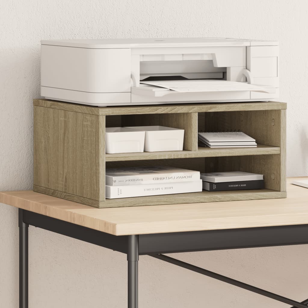 VidaXL printer cabinet 49x40x22.5 cm engineered wood sonoma oak-colored
